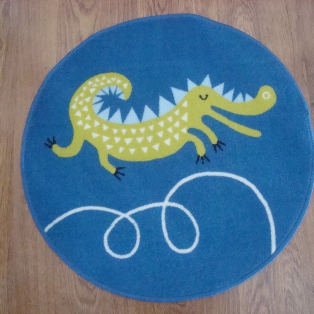 Awesome IKEA Round BULLRIG  KIDS  FUN Rug